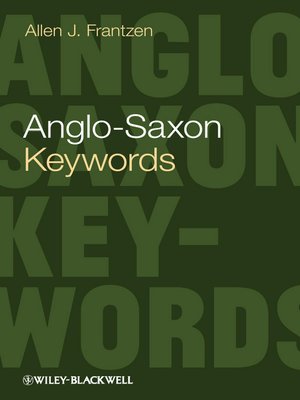 cover image of Anglo-Saxon Keywords